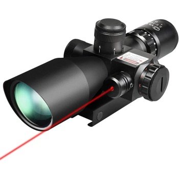 CVLIFE 2.5-10x40e Red & Green Illuminated Scope with 20mm Mount