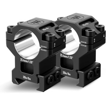 7075 Series Aluminum 30mm 34mm 1 inch Scope Rings, High Precision Pre-lapped