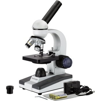 AmScope M150 Series Portable LED Monocular Student Compound Microscope