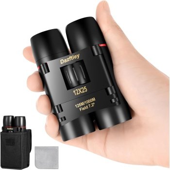 12x25 Small Compact Binoculars for Adults & Kids - Mini Lightweight High Powered