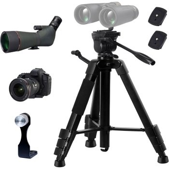 Binocular & Spotting Scope Tripod Stand - Universal Lightweight Travel Video