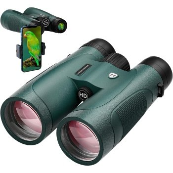 15x52 HD Binoculars for Adults High Powered with Upgraded Phone Adapter