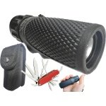 Vista 10x25 Pocket Telescope (Monocular) + 11-Function Pocket Knife, Premium